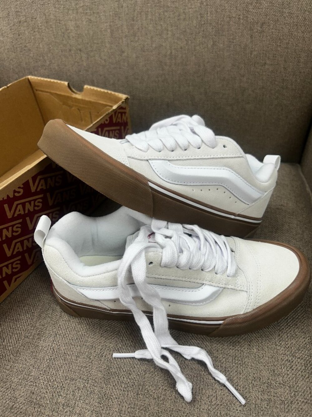 Vans Knu Skool Gum Blanc De Blanc White